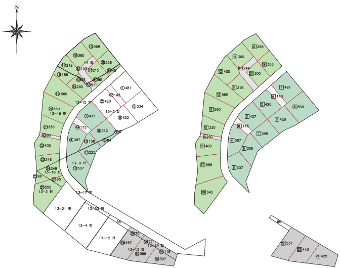 강변마을 구적도